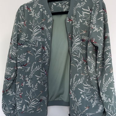 Veste bomber imprimée