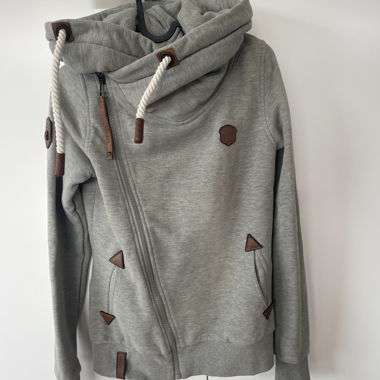 Felpa con Zip Naketano, oliva, S