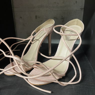 Pink High Heel Sandals