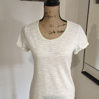Weiss grün gestreiftes T-Shirt Gr.S  