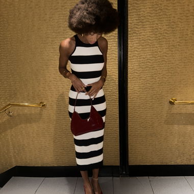 Sleeveless Striped Dress