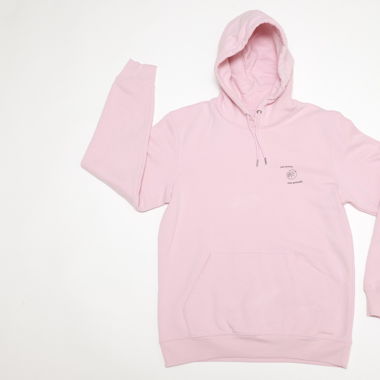 centrale végétal HOODIE pink ROSA cozy BACKPRINT
