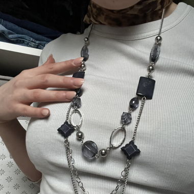 Vintage Halskette silber