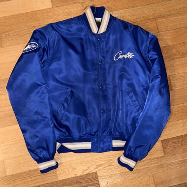 Corteiz college jacket blue