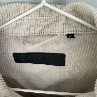 Beige Cord Denim Jacket