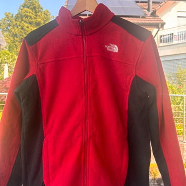The North Face Herren Fleecejacke in rot-schwarz