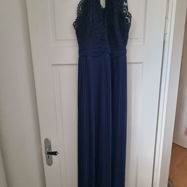 Navy Lace Maxi Dress