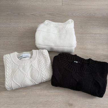 Lot de 3 pulls en maille