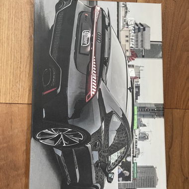 Stampa su tela (Audi RS7) su cornice in legno