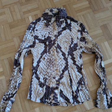 Chemise à imprimé serpent Roberto Cavalli