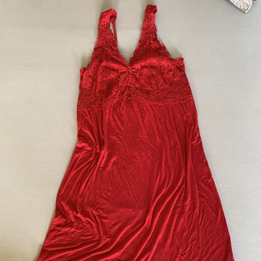 ellen amber rotes langes Kleid Nachthemd