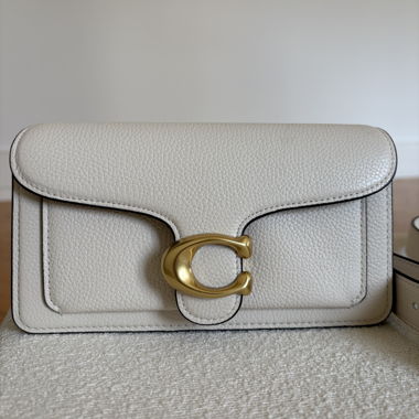 Sac Coach Tabby en cuir blanc