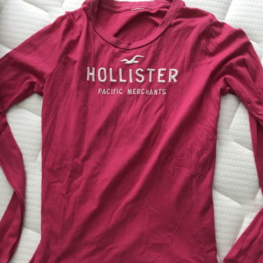 Hollister maglia manica lunga rosa
