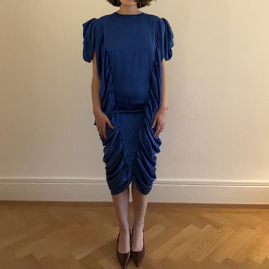 Abendkleid in Mitternachtsblau