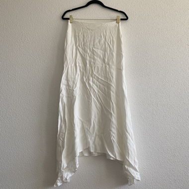 Jupe midi fluide blanche Desigual