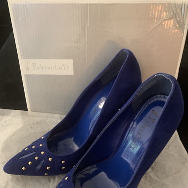 BLUE PUMPS WILD DIVA SIZE US6/EU36.5