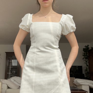 Dress white Zara