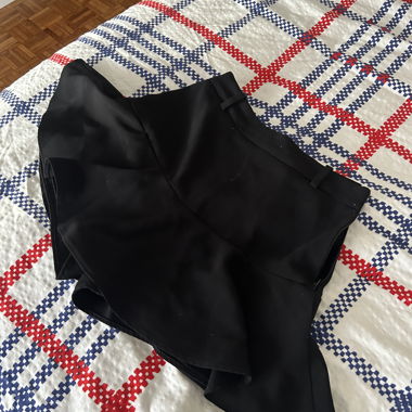 Schwarz Shortsrock