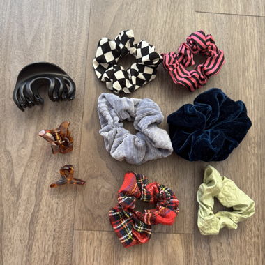 Hair Elastics and Hair Clips