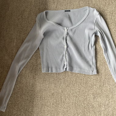 baby blue monica top