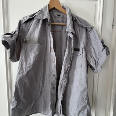 Camicia grigia Quickshark XL