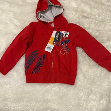 Felpa con cappuccio Spider-Man rossa