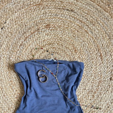 Navy Blue Tube-Top