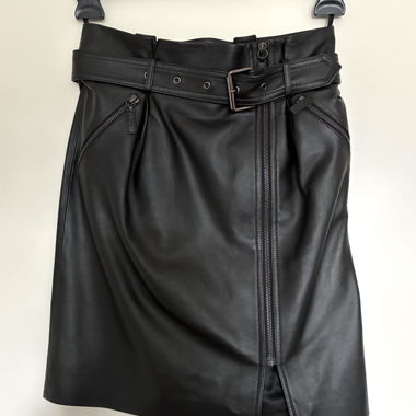 Jupe en cuir Longchamp 