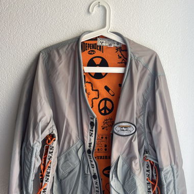Light Grey and Orange Jacket