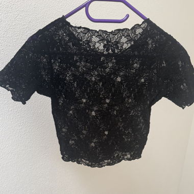 Sexy Black Lace Top