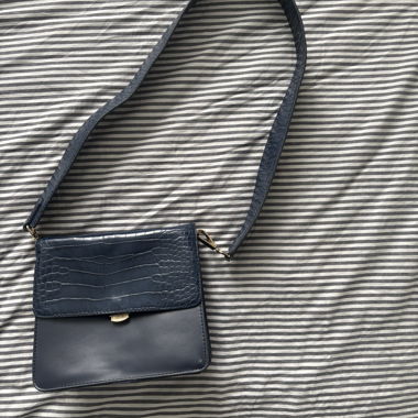 Borsa a tracolla blu scuro