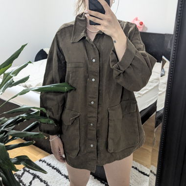 olive green h&m jacket