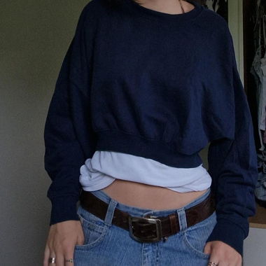 felpa corta navy