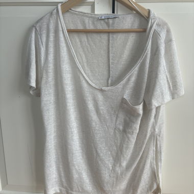 White sheer top