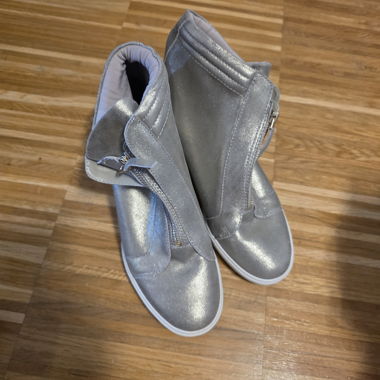 Sneakers high-top DKNY argento