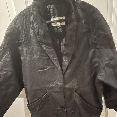 Duster leather jacket