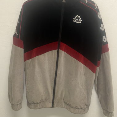 Kappa-Jacke schwarz/grau