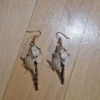 Boucles d'oreilles coquillage 