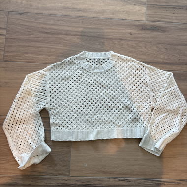 Maglione in maglia traforata
