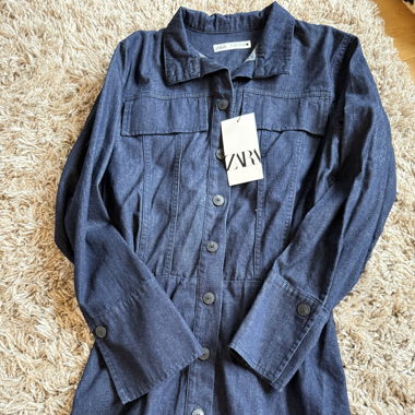 Brand New Zara Denim Dress Size Small