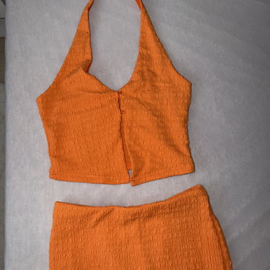 Orange two-piece set