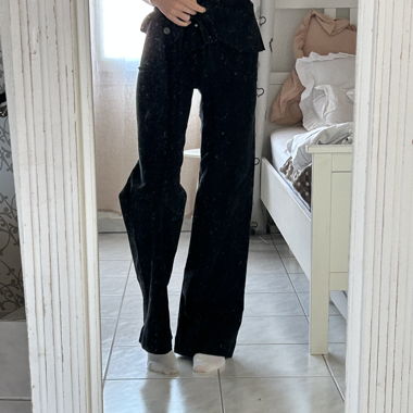 Black Wide-Leg Trousers