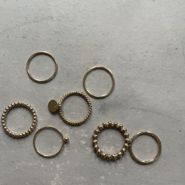 Set of 7 rings,Mango