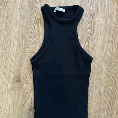 2 top a coste da donna bianco & nero