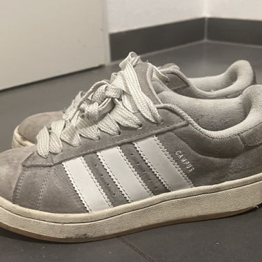 Grey Adidas Campus sneakers