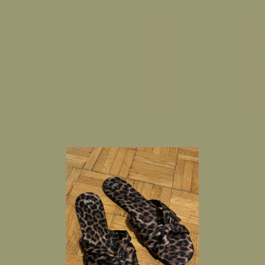Zara Leopard slippers