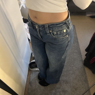 True Religion Jeans mit weitem Bein