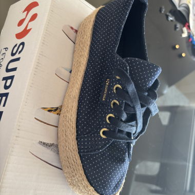 Superga navy platform sneakers EU 37
