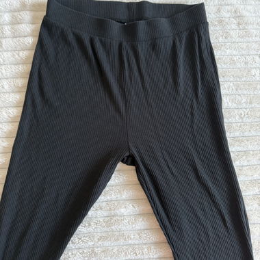 Noisy May black ribbed leggings