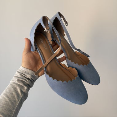 Talons Anna Field bleus